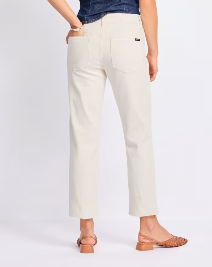 Cadence 90's Straight Crop Jeans, Light Oat - 13 Hub Lane   |  Cropped Bootcut Jeans