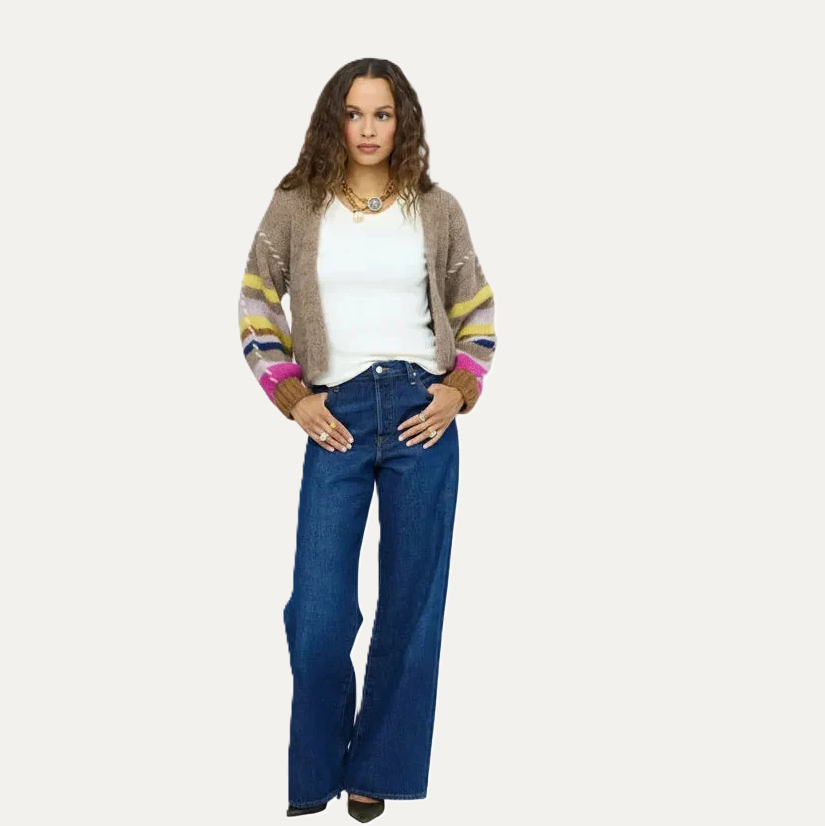 Sienna Stripe Cardigan, Multi
