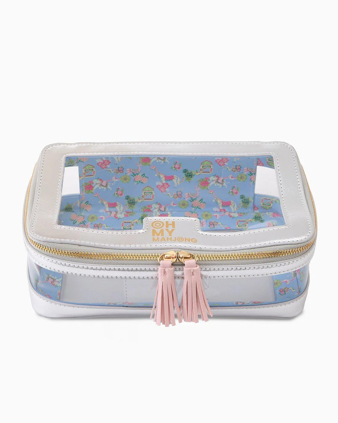 Mahjong Tile Storage Bag, Silver