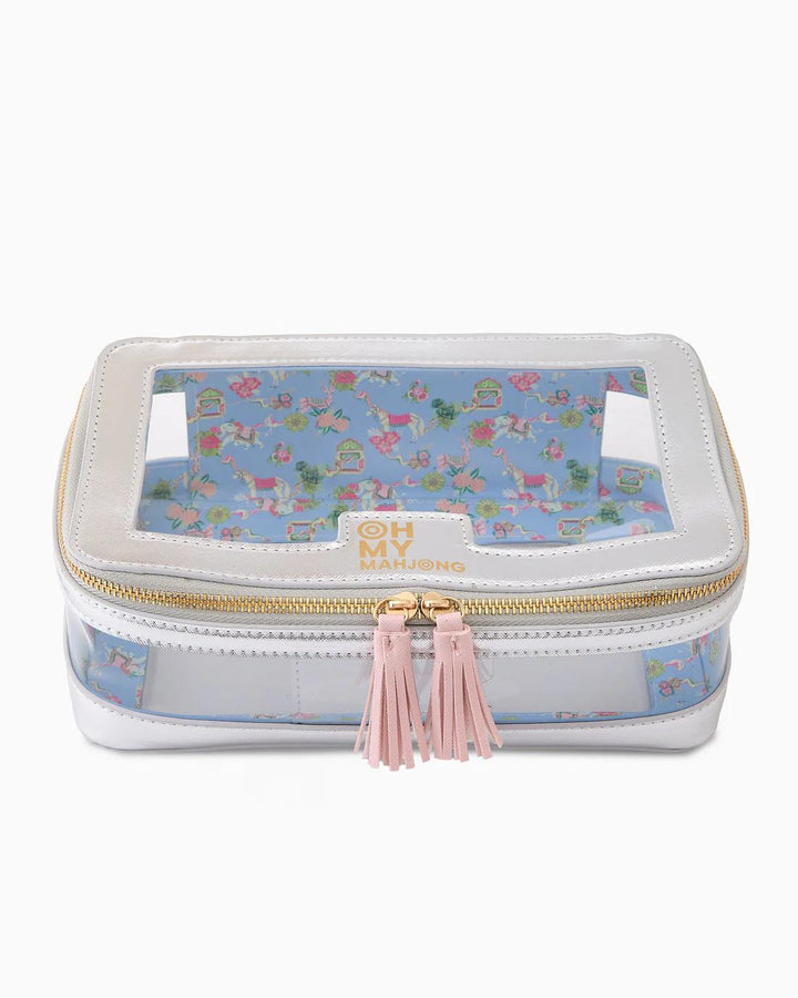 Mahjong Tile Storage Bag, Silver