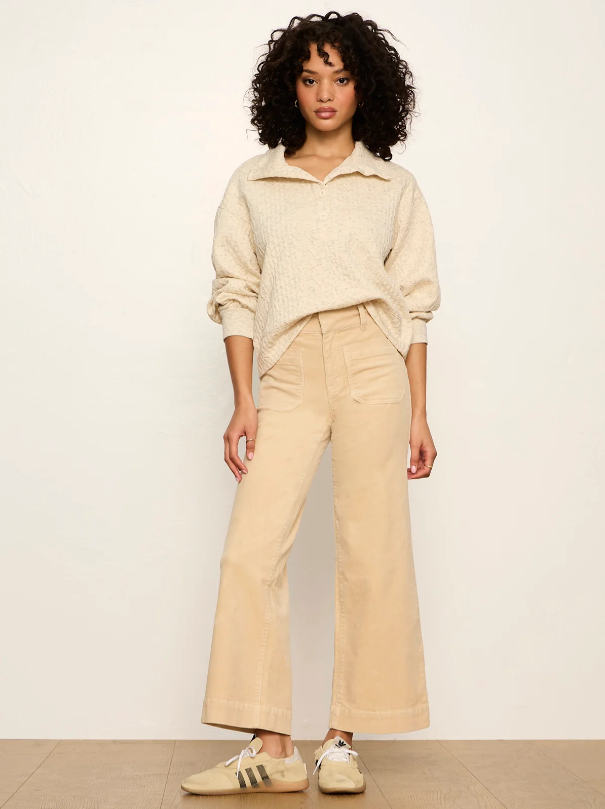 Halley Relaxed Popover, Heather Bone