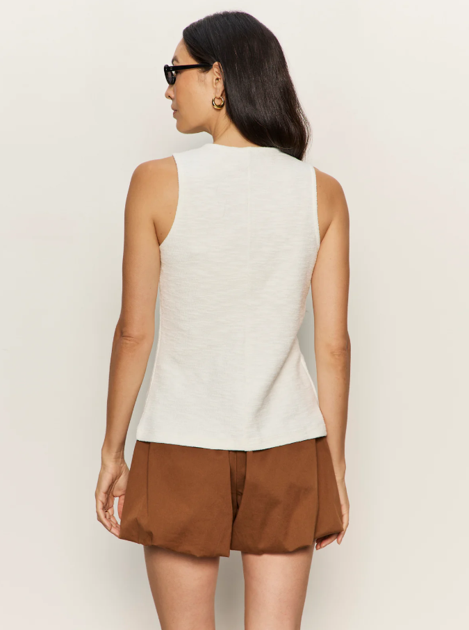 Nothing Extra Knit Vest, Chalk