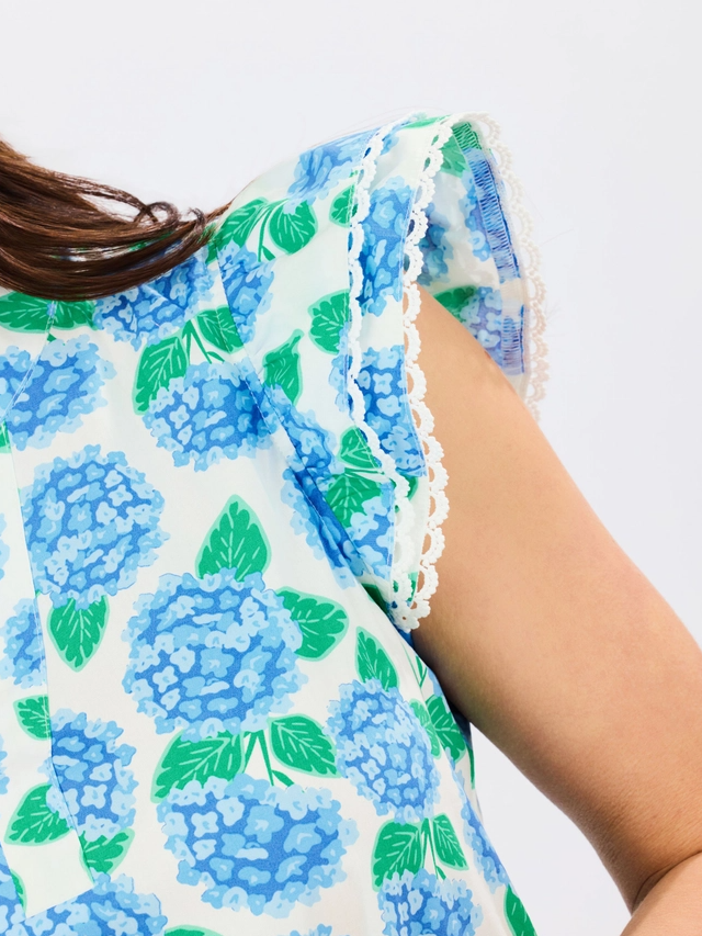Sierra Mini Dress, Summerfair Blue