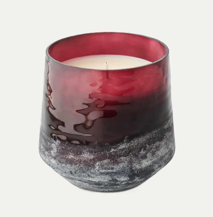 Crimson Woods Baltic Glass Candle