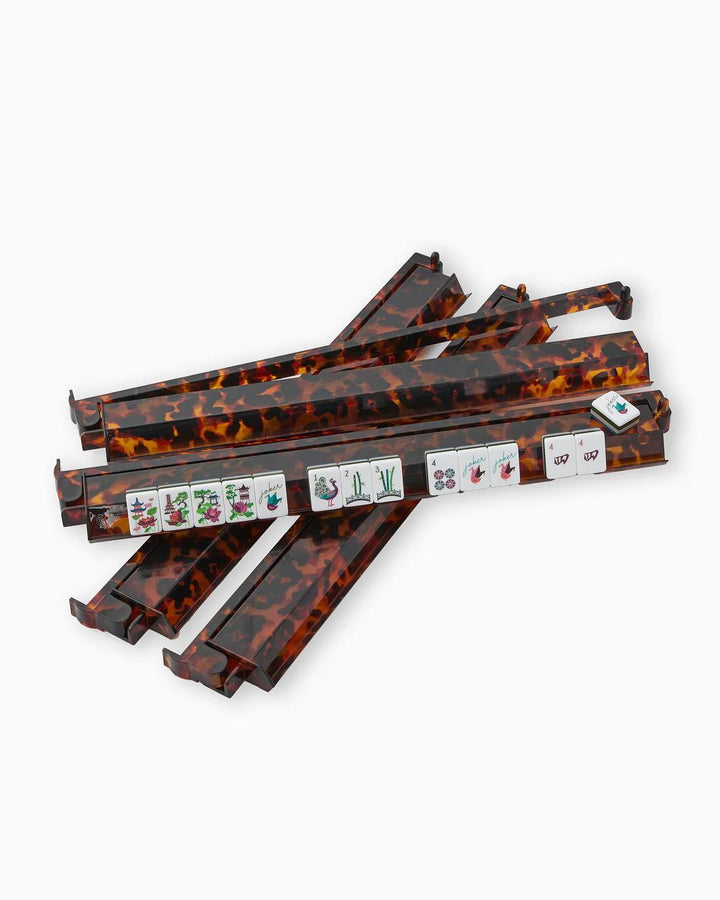 Acrylic Rack & Pushers Set, Tortoise Shell