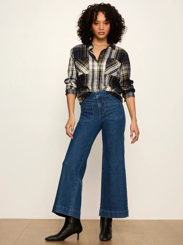 The City Plaid Shirt, True Green