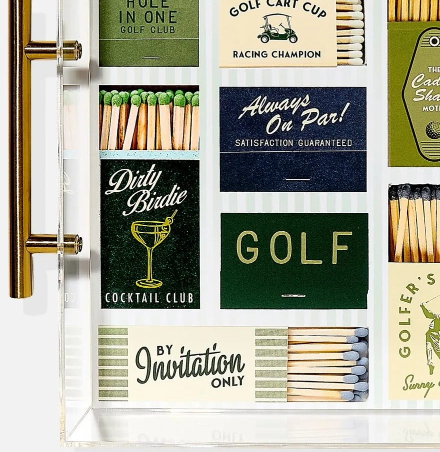 Golf Matchbook Tray