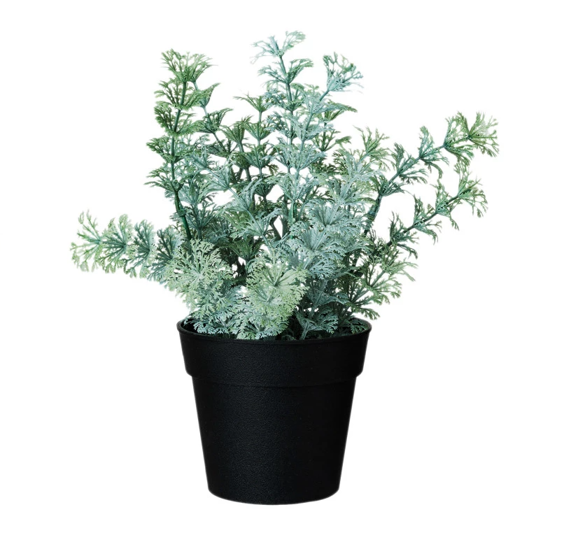 Faux Herbs in Plastic Pot