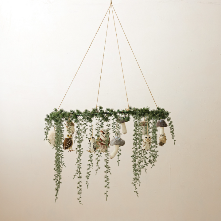 Hanging Faux Cedar Wreath