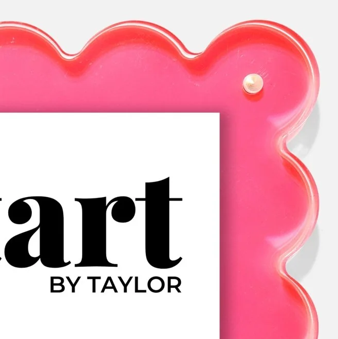 Mini Acrylic Frame, Neon Pink - 13 Hub Lane   |  Acrylic Frames