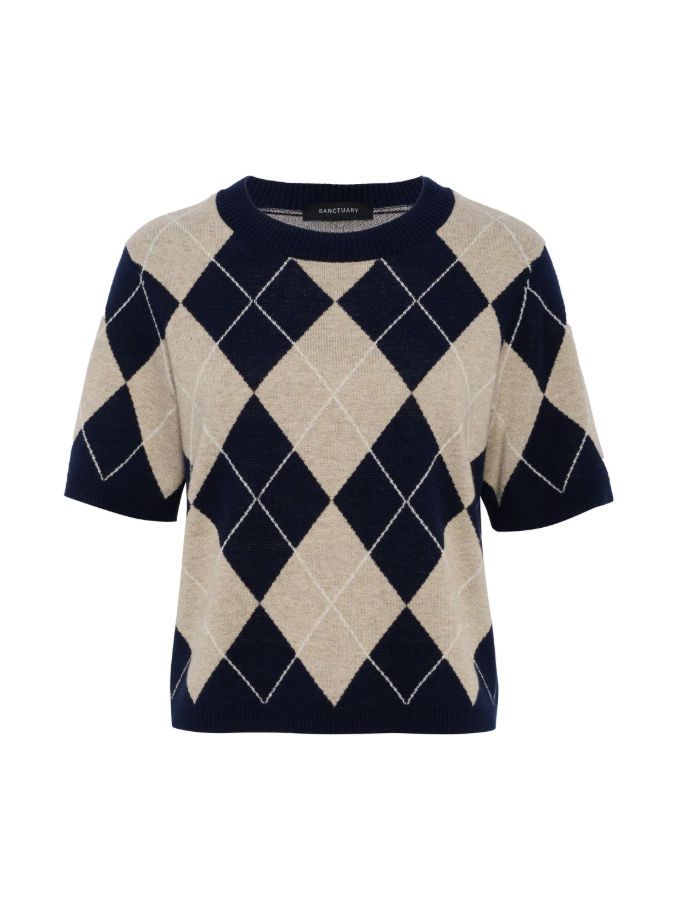 Perfect Sweater Tee, Loma Argyle
