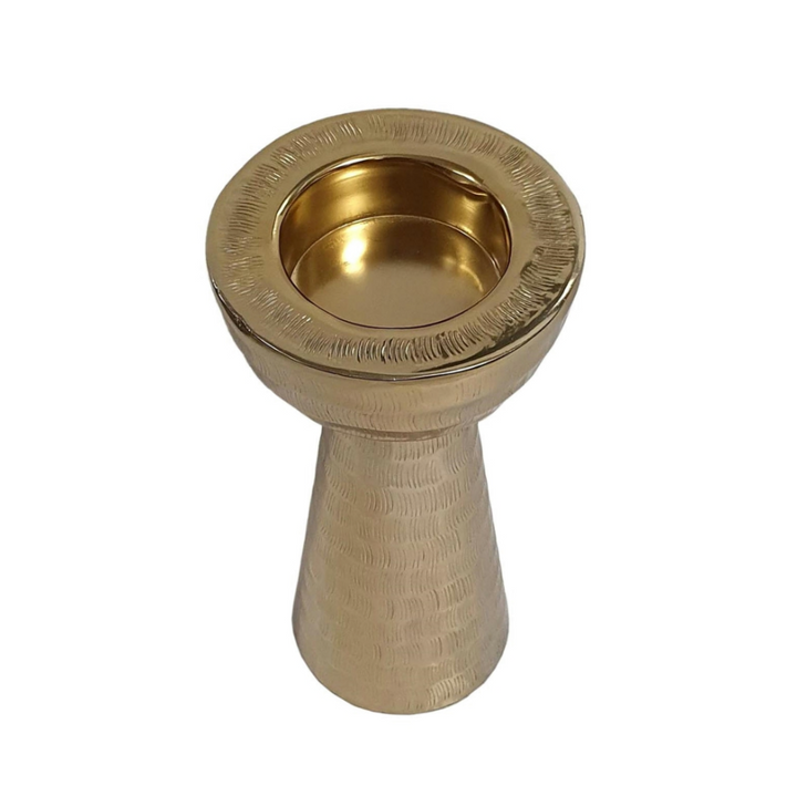 Handmade Gold Candle Holder - 13 Hub Lane   |  
