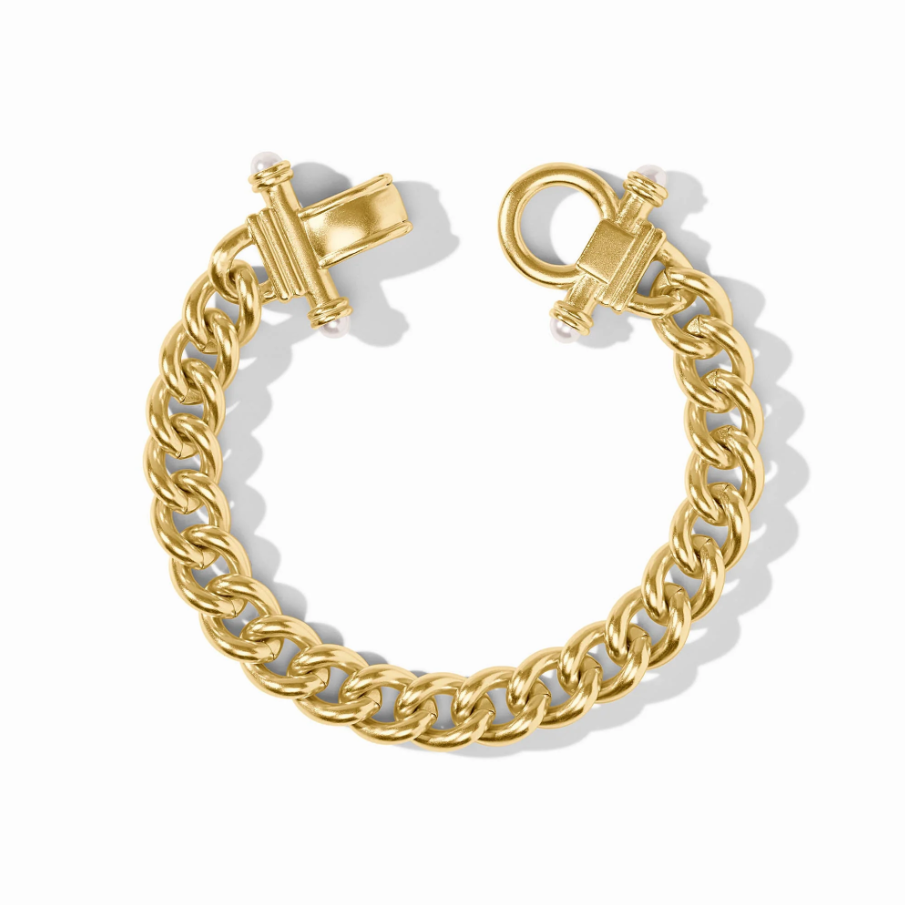 Julie Vos Dolce Demi Link Bracelet, Pearl - 13 Hub Lane   |  Link Bracelets