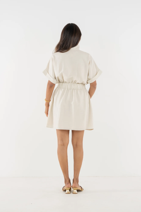 Pullover Dress - Sandshell Linen - 13 Hub Lane   |  