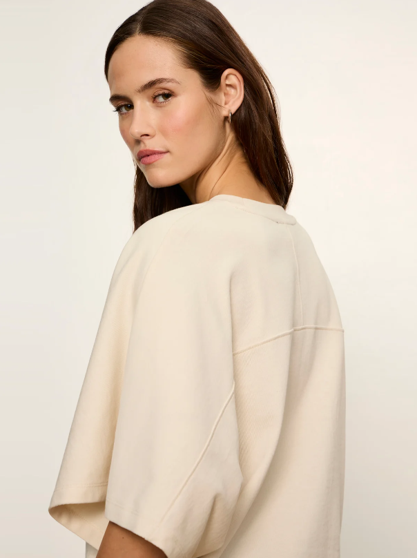 Haven Cape Sleeve Tee, Bone