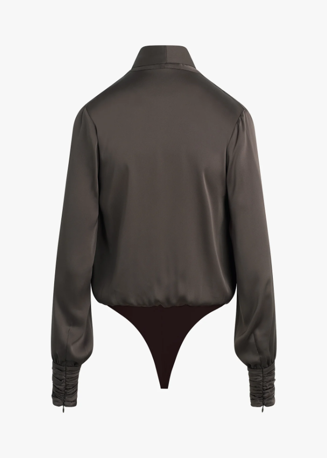 Better Off Bodysuit, Coffee - 13 Hub Lane   |  Blouse Bodysuits