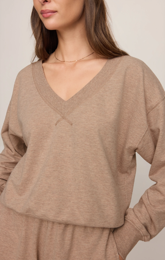 The Everyday V-Neck, Heather Ash