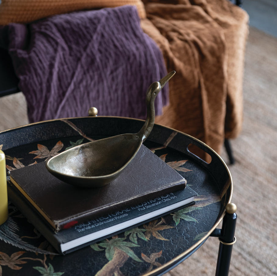 Cast Aluminum Swan Bowl - 13 Hub Lane   |  