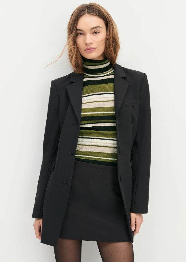 Amelia Top, Nottingham Stripe - 13 Hub Lane   |  Turtlenecks