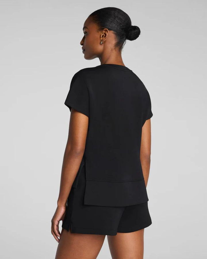 Spanx AirEssentials Crewneck Tee, Very Black