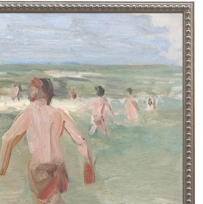 Bathing Boys w/ Crab Fisherman