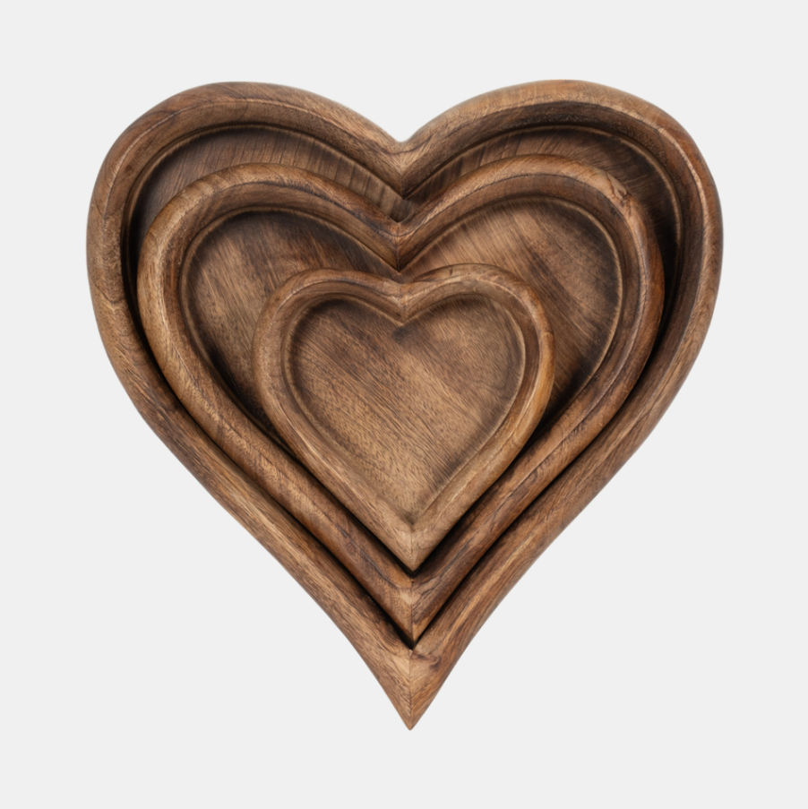 Mango Wood Heart Tray