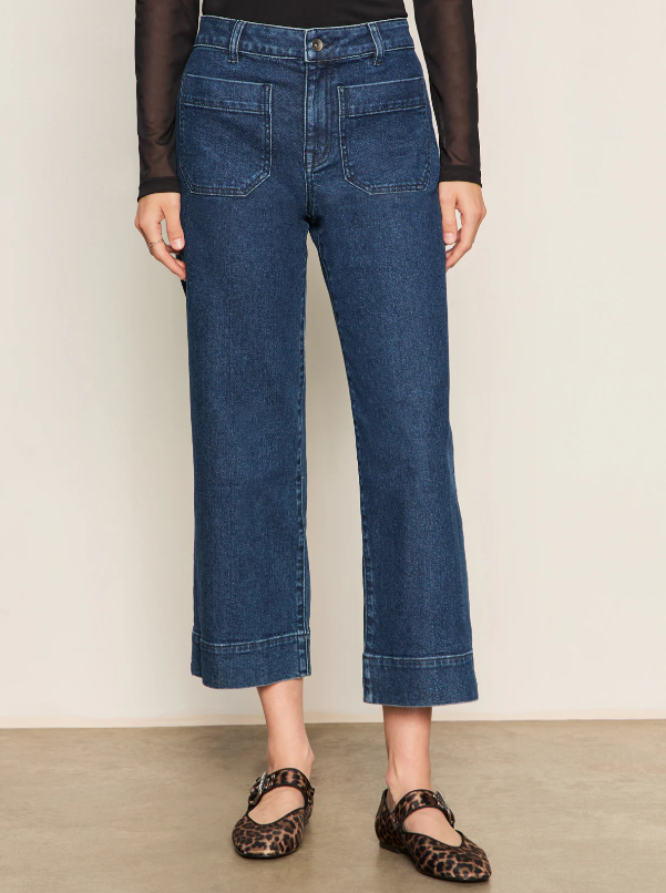 The Marine Jean, Aspen - 13 Hub Lane   |  Cropped Wide Leg Jeans