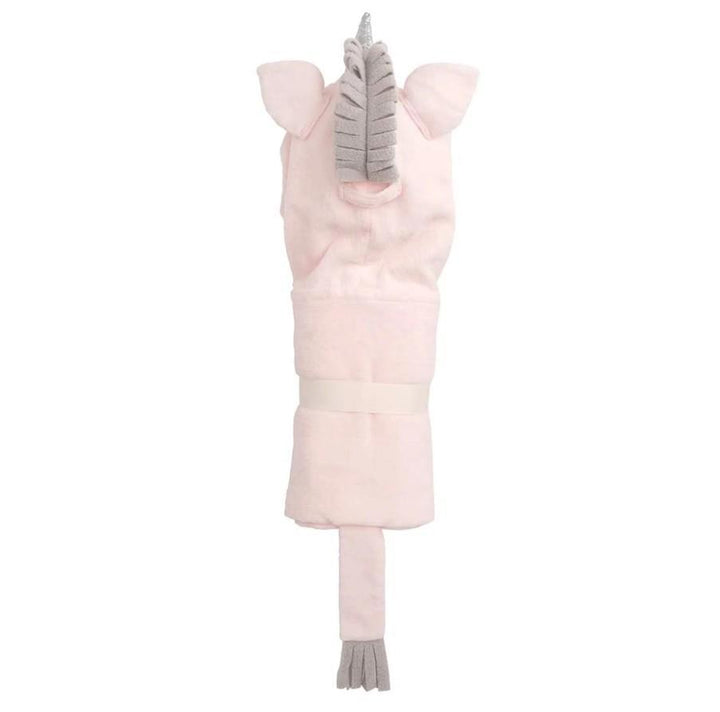 Pink Unicorn Hooded Baby Bath Wrap