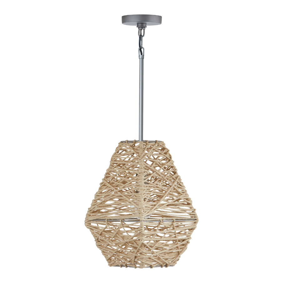 Finley 10.5" 1-Light Natural Jute Pendant