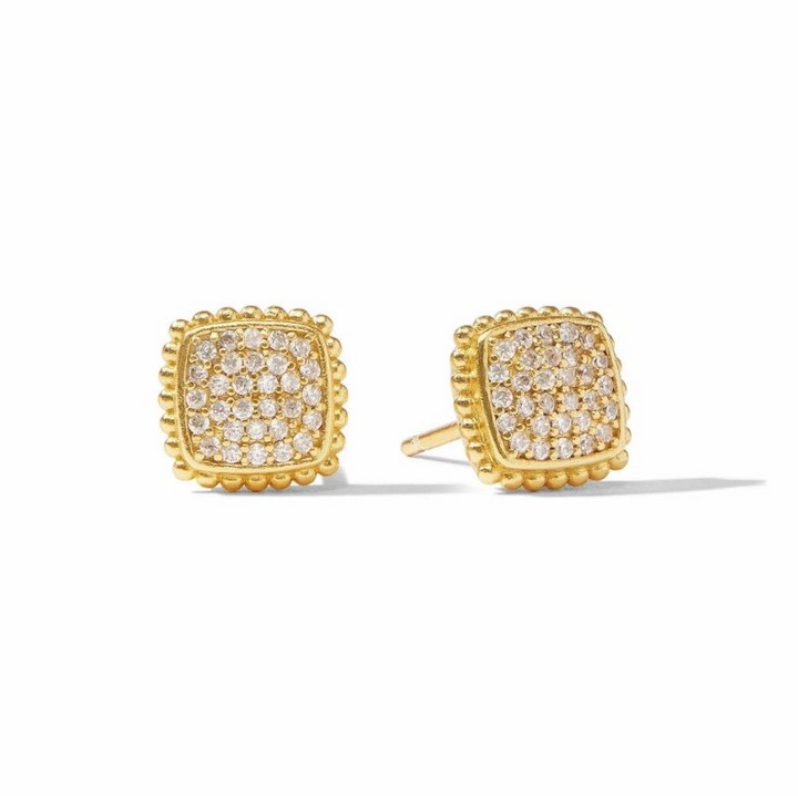 Julie Vos Noel Square Pave Stud