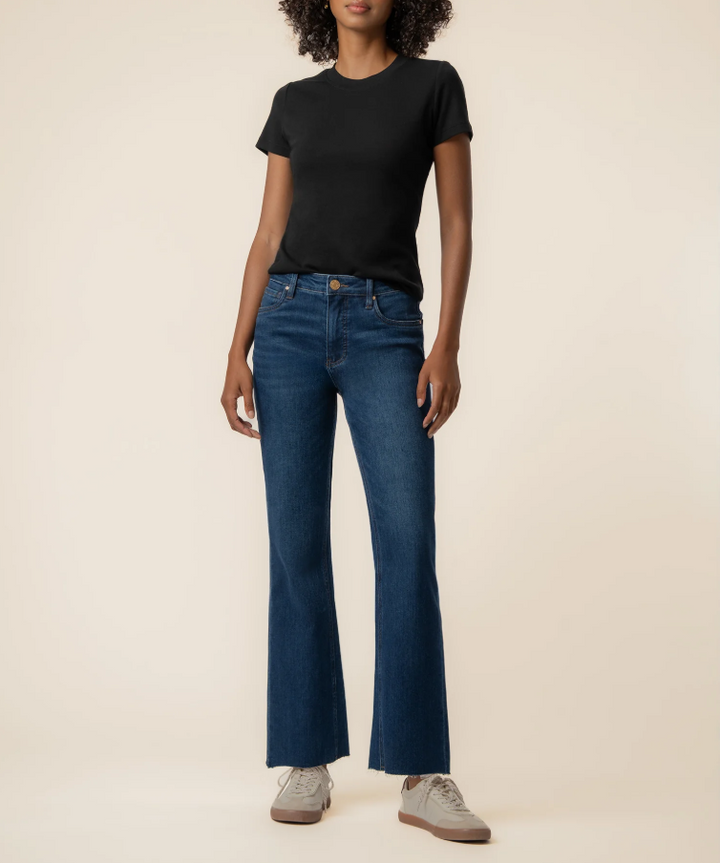 Kut From the Kloth Langley Rib Top, Black