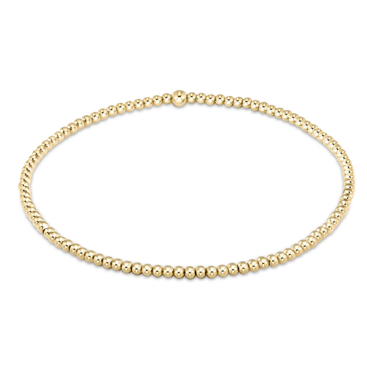 enewton classic gold 2mm bead bracelet
