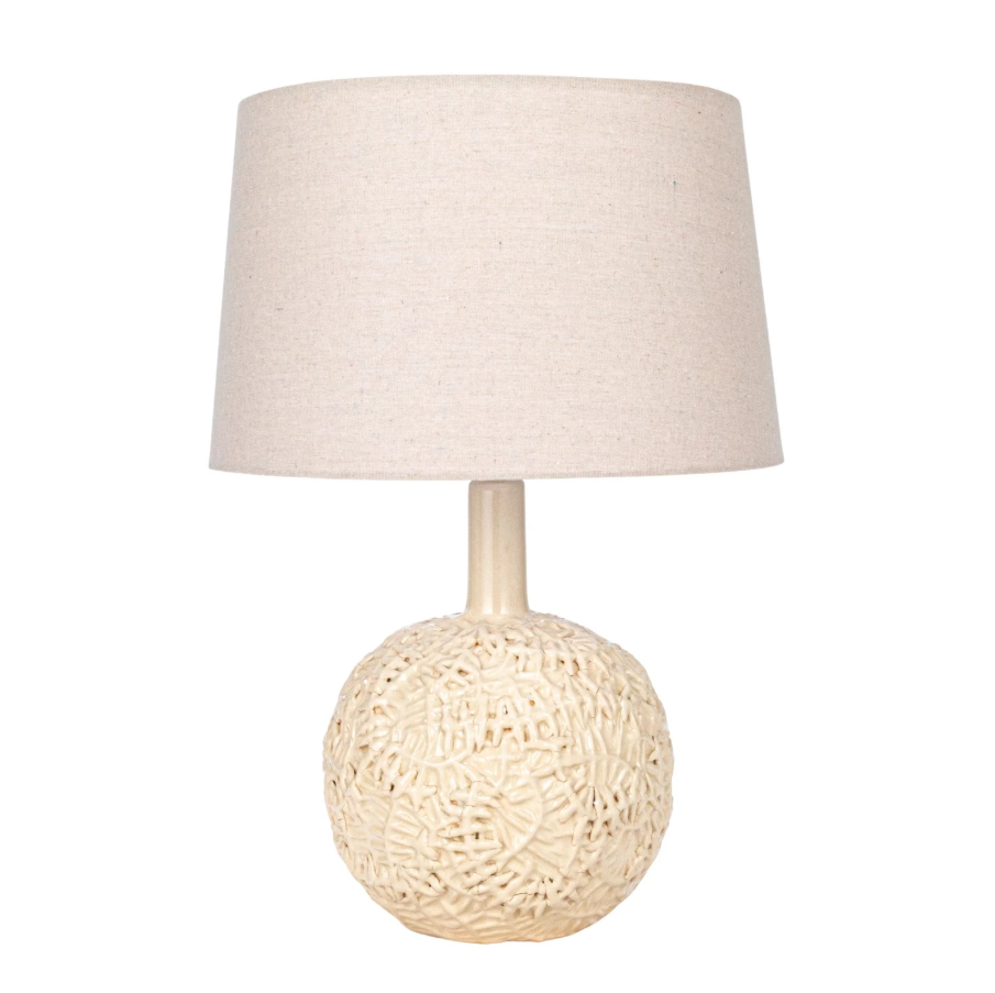 Handmade Textured Stoneware Table Lamp - Thumbnail 2
