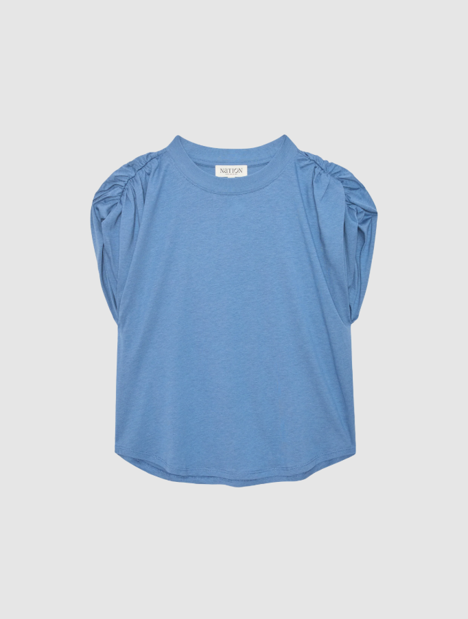 Frankie Luxe Muscle Tee, Bella Blue