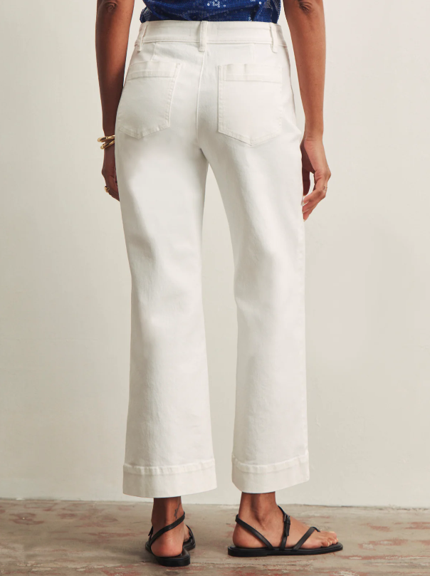 Lace Up Mariner Pants, Chalk