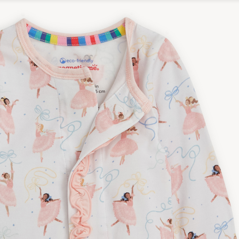 pretty plies modal magnetic footie w/ ruffle - 13 Hub Lane   |  Footies