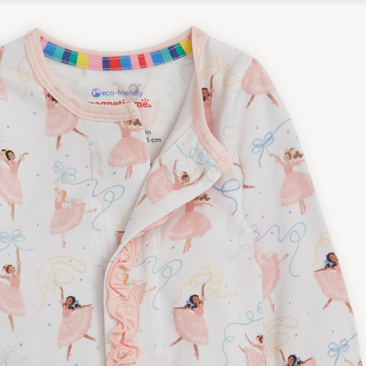 pretty plies modal magnetic footie w/ ruffle - 13 Hub Lane   |  Footies