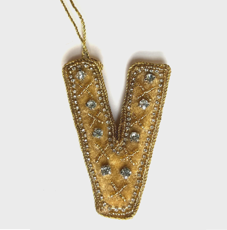 Alphabet Ornament - 13 Hub Lane   |  Fabric Ornaments