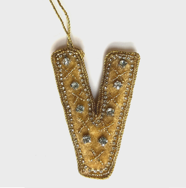 Alphabet Ornament - 13 Hub Lane   |  Fabric Ornaments