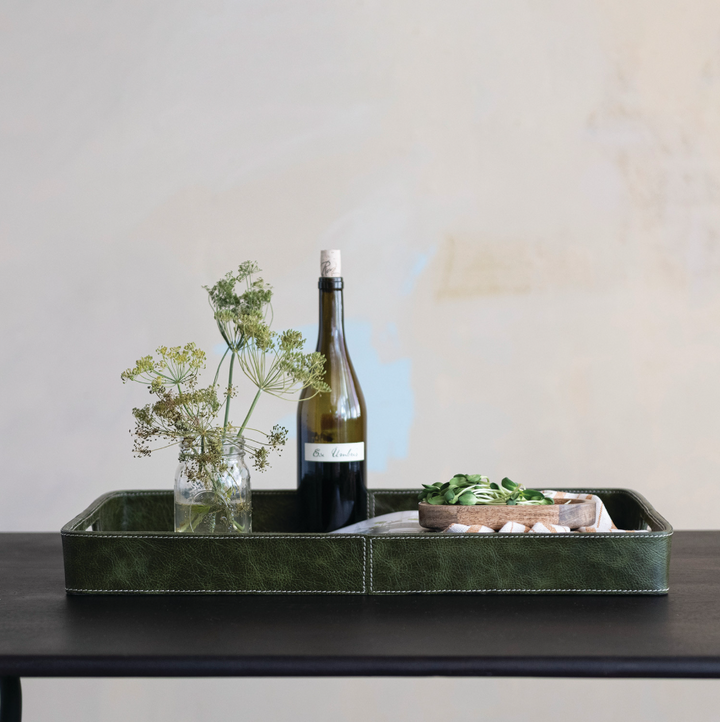 Decorative Leather Tray - 13 Hub Lane   |  