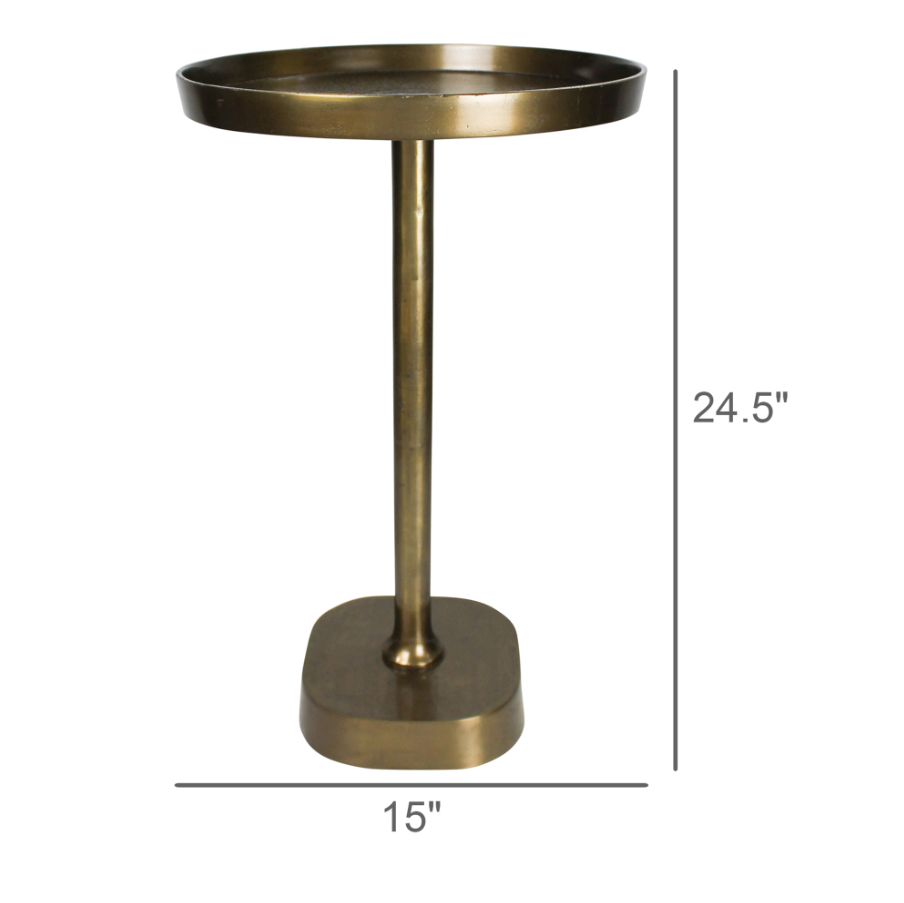 Fulton Side Table, Brass - 13 Hub Lane   |  
