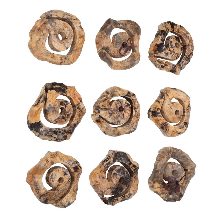 Corkscrew Wood Wall Decor - 13 Hub Lane   |  Wooden Wall Decor