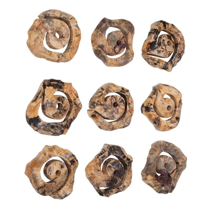 Corkscrew Wood Wall Decor - 13 Hub Lane   |  Wooden Wall Decor
