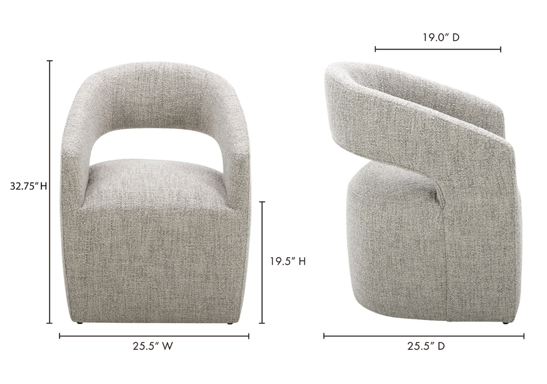 Barrow Rolling Dining Chair, Performance