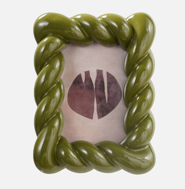 Twisted Resin Photo Frame, Green