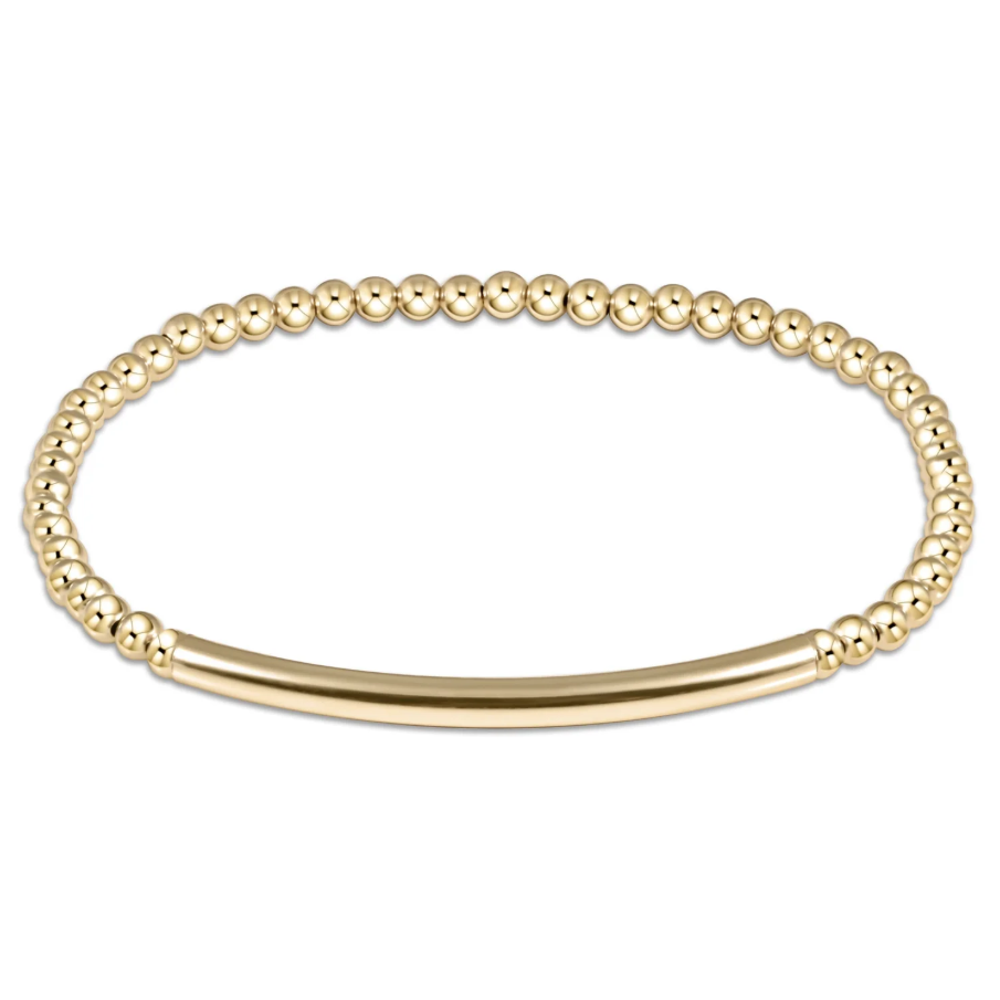 enewton classic gold 3mm bead bracelet - bliss bar smooth - 13 Hub Lane   |  Beaded Bracelets