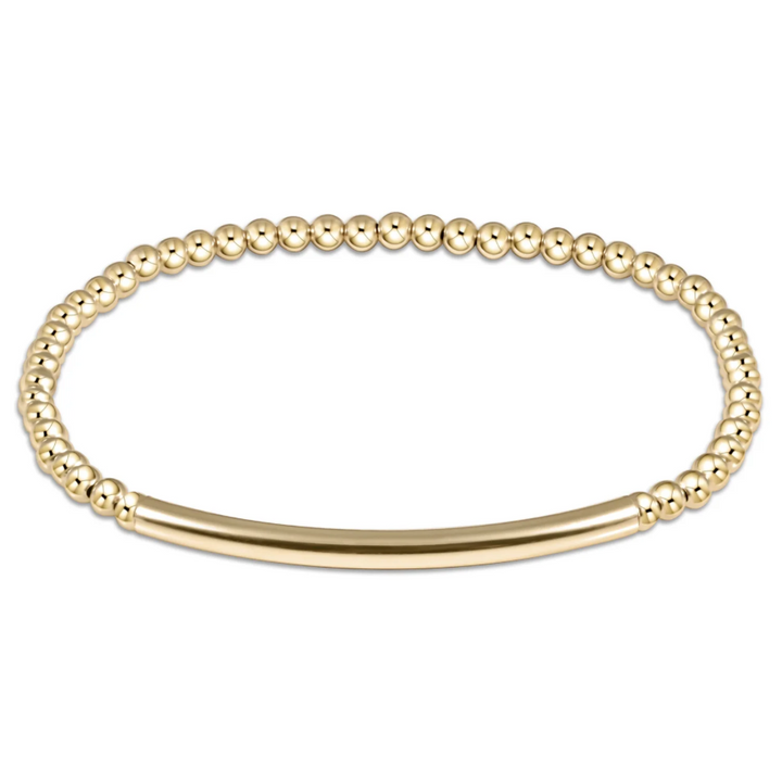 enewton classic gold 3mm bead bracelet - bliss bar smooth - 13 Hub Lane   |  Beaded Bracelets