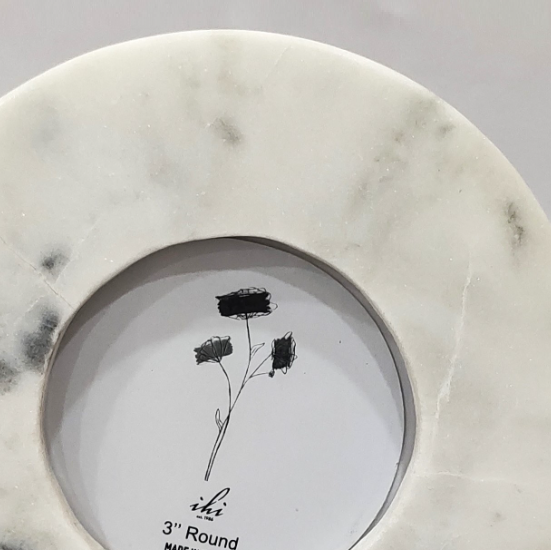 Round Marble Photo Frame - 13 Hub Lane   |  Marble & Stone Frames