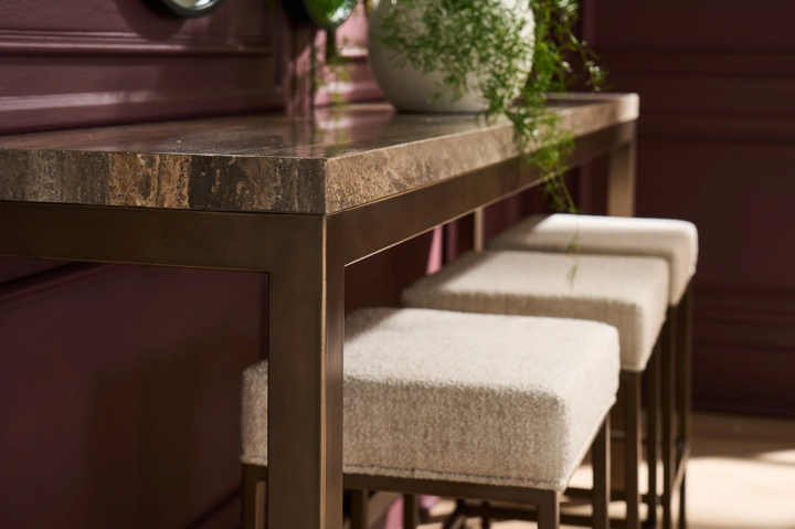 Brindle Console w/ 3 Stools