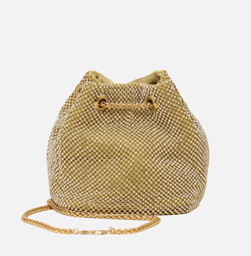 Evening Top Handle Bag, Gold - 13 Hub Lane   |  Evening Clutches